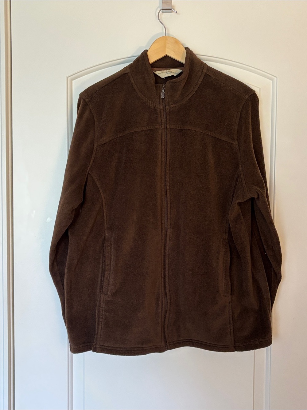 Vintage Y2K Penmans Brown Fleece Full-Zip Jacket Women’s XL EUC